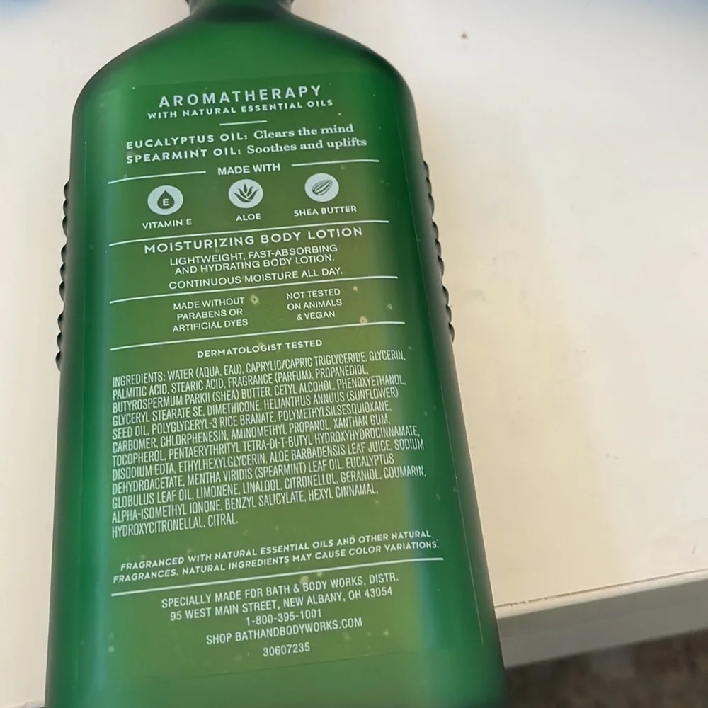 - - Aromatherapy  stress relief moisturizer